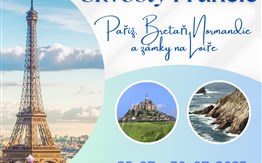 Skvosty Francie – Paříž, Bretaň, Normandie a zámky na Loiře - 