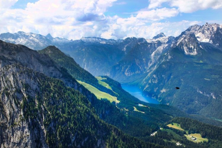 Orlí hnízdo a jezero Königssee