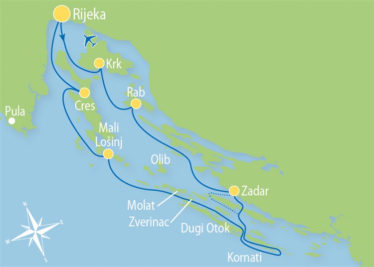Plavba mezi tisíci ostrovy Rijeka
