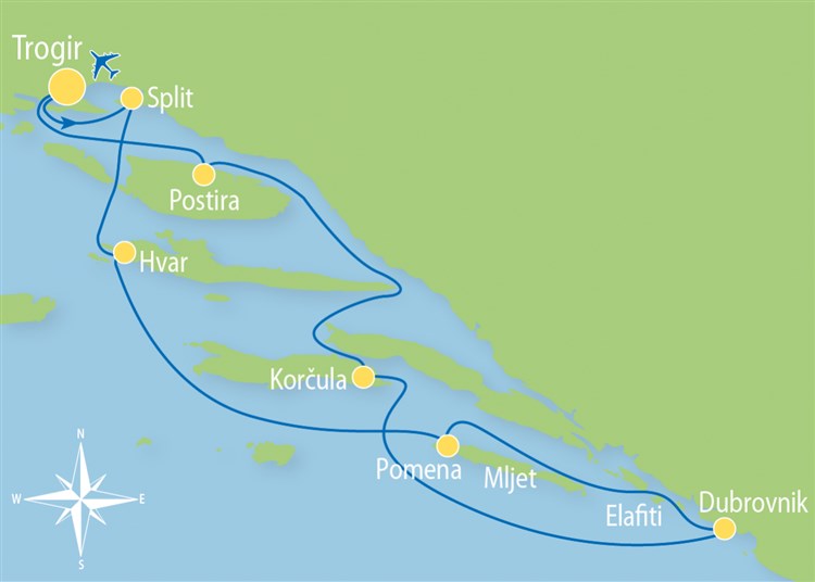 Plavba mezi tisíci ostrovy Trogir