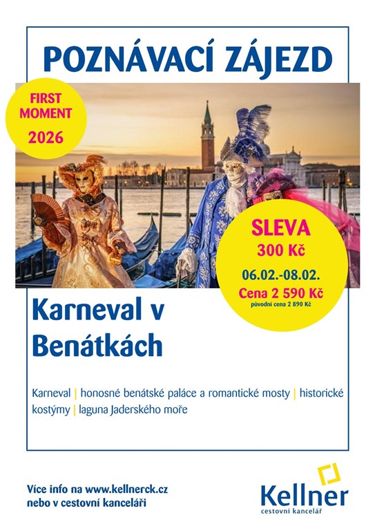 1. Leták Karneval v Benátkách 2026