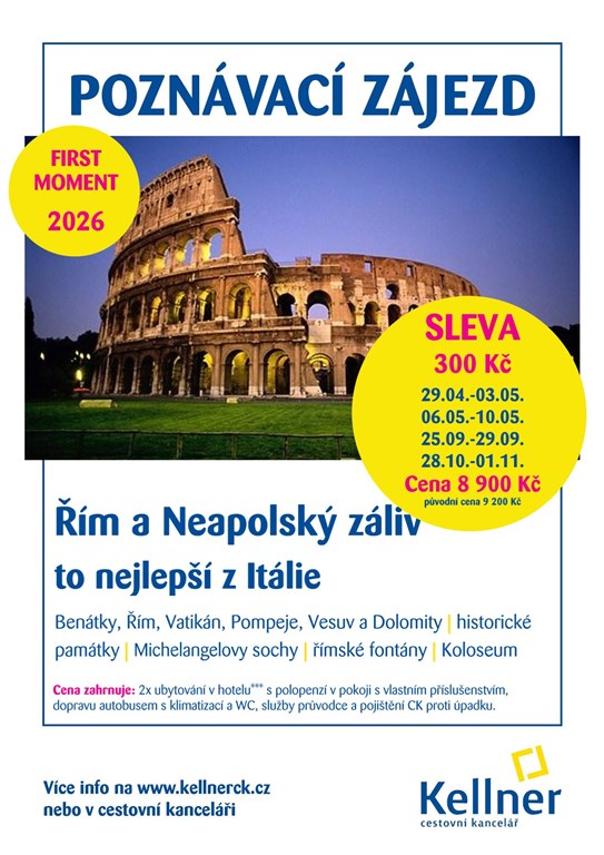 1. Leták Řím a Neapolský záliv 2026