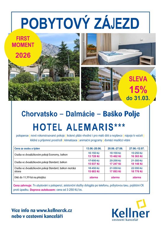 01. Chorvatsko - Baško Polje - hotel Alemaris - FM