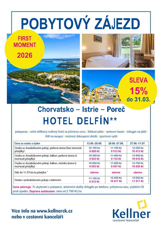 01. Chorvatsko - Poreč - hotel Delfín - FM