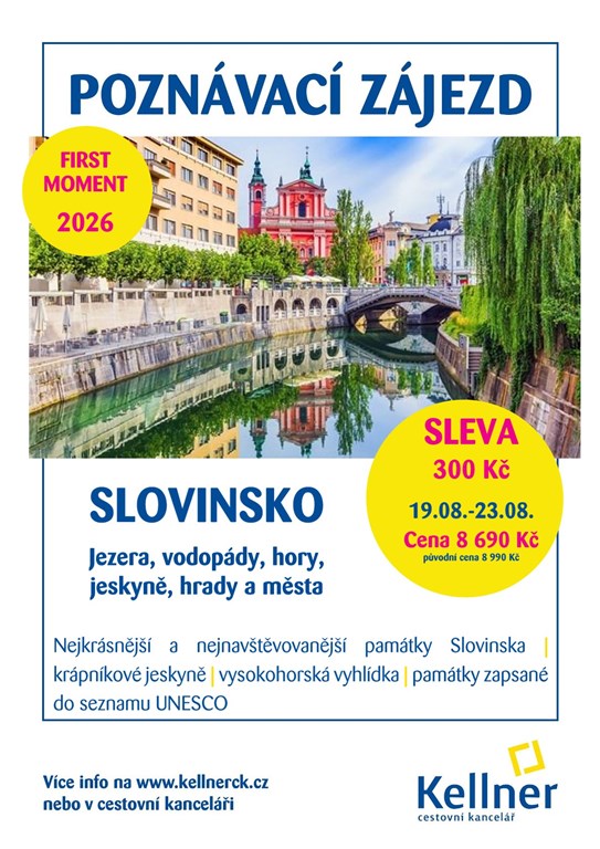 1. Leták SLOVINSKO - jezera, vodopády, hory, jeskyně, hrady a města 2026
