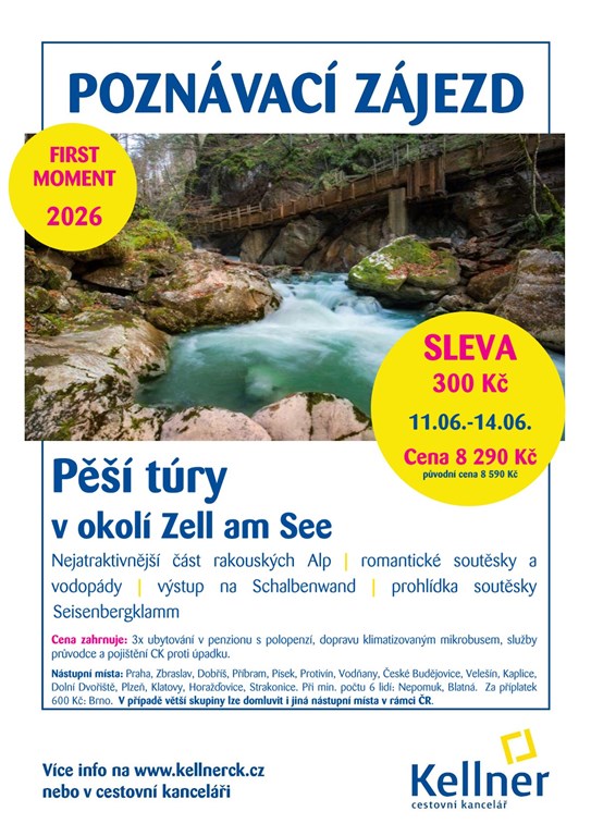 1. Leták Pěší túry v okolí Zell am See 2026