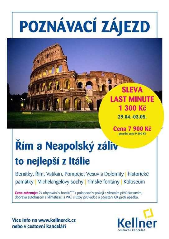 6. Leták Řím a Neapolský záliv 29.04.-03.05.2026