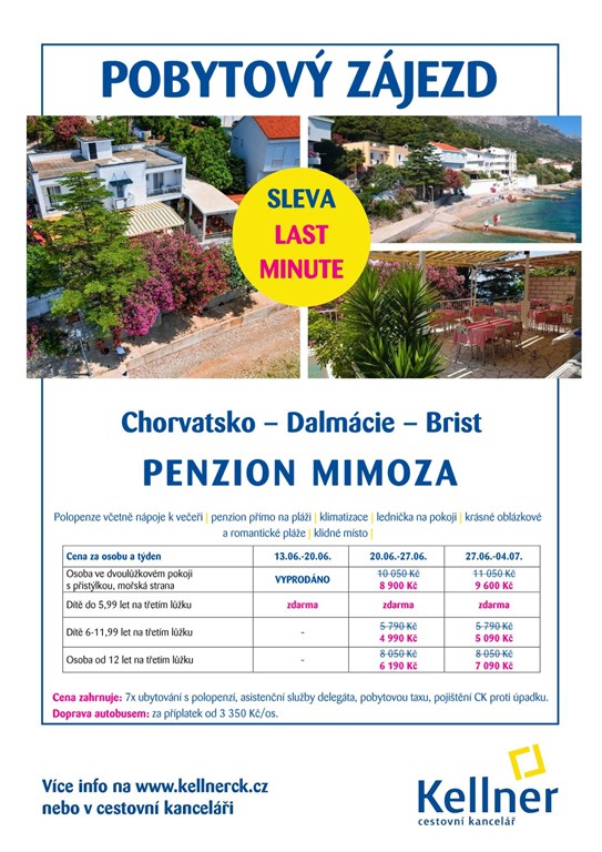 01. Chorvatsko - Brist - Penzion Mimoza - LM1