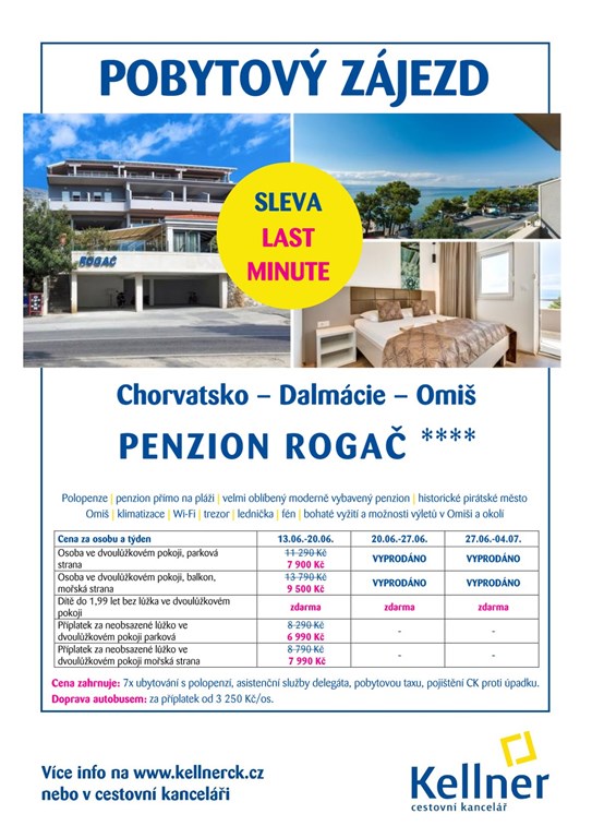 01. Chorvatsko - Omiš - penzion Rogač - LM1