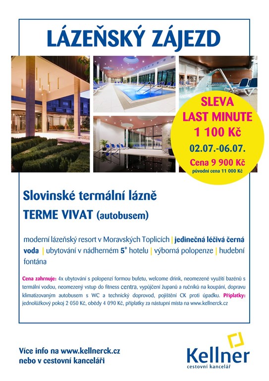 21. Slovinské termální lázně Terme Vivat 02.07.-06.07.2026