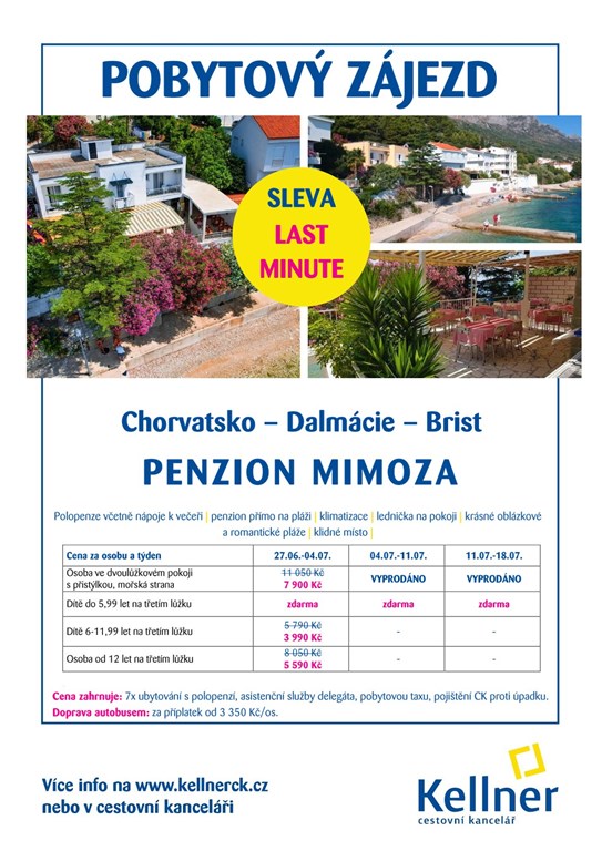 11. Chorvatsko - Brist - Penzion Mimoza - LM