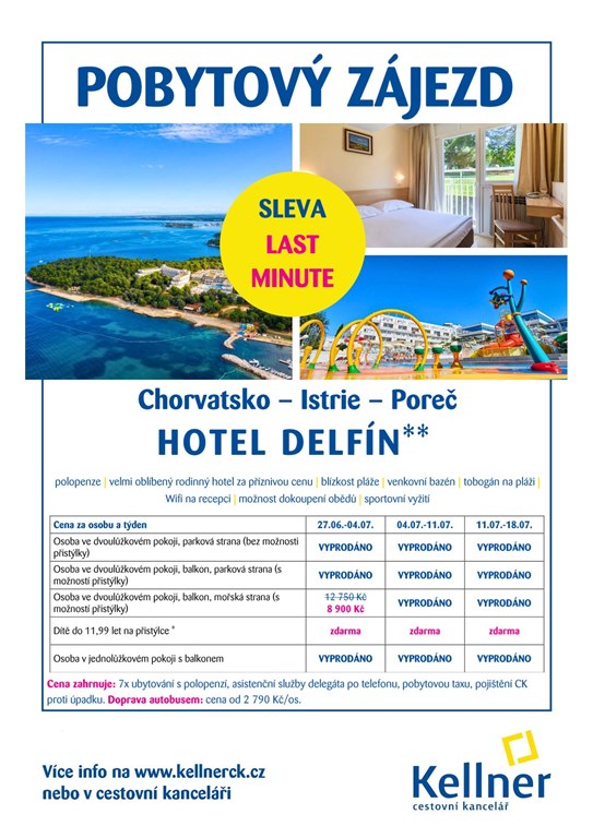 12. Chorvatsko - Poreč - hotel Delfín - LM