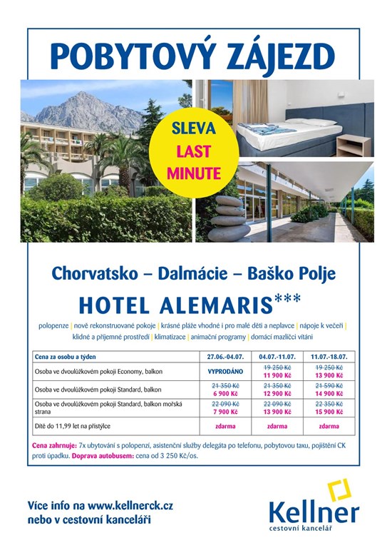 12. Chorvatsko - Baško Polje - hotel Alemaris - LM