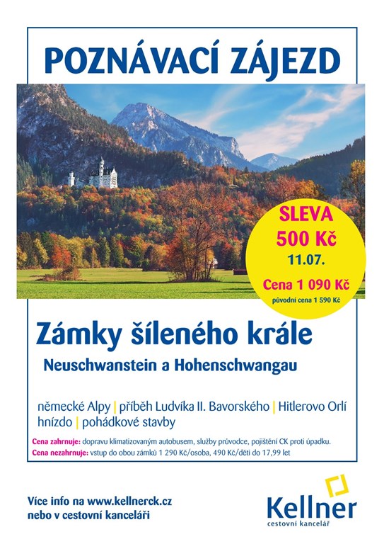 5. Leták Zámky šíleného krále 11.07.2026