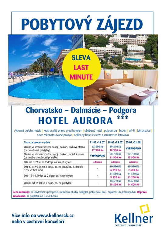 18. Chorvatsko - Podgora - hotel Aurora - LM1