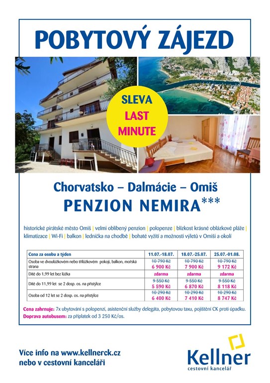 19. Chorvatsko - Omiš - penzion Nemira - LM