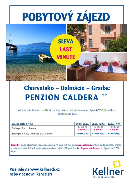 34. Chorvatsko - Gradac - penzion Caldera - LM