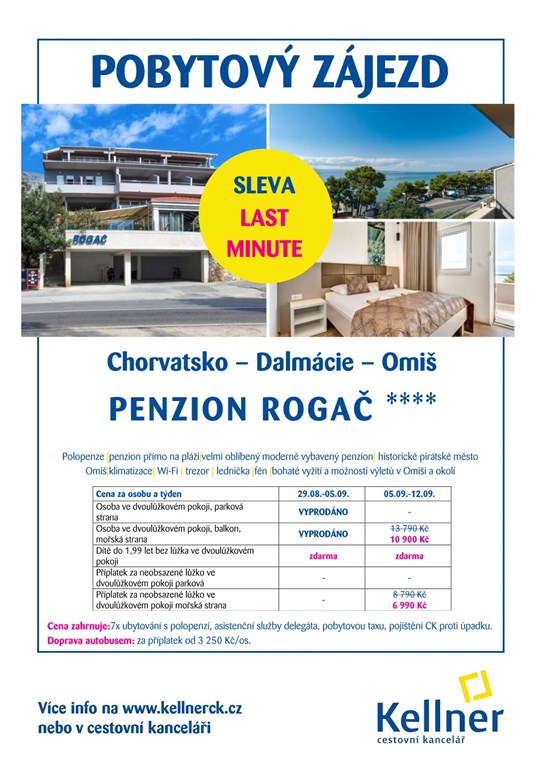 34. Chorvatsko - Omiš - penzion Rogač - LM